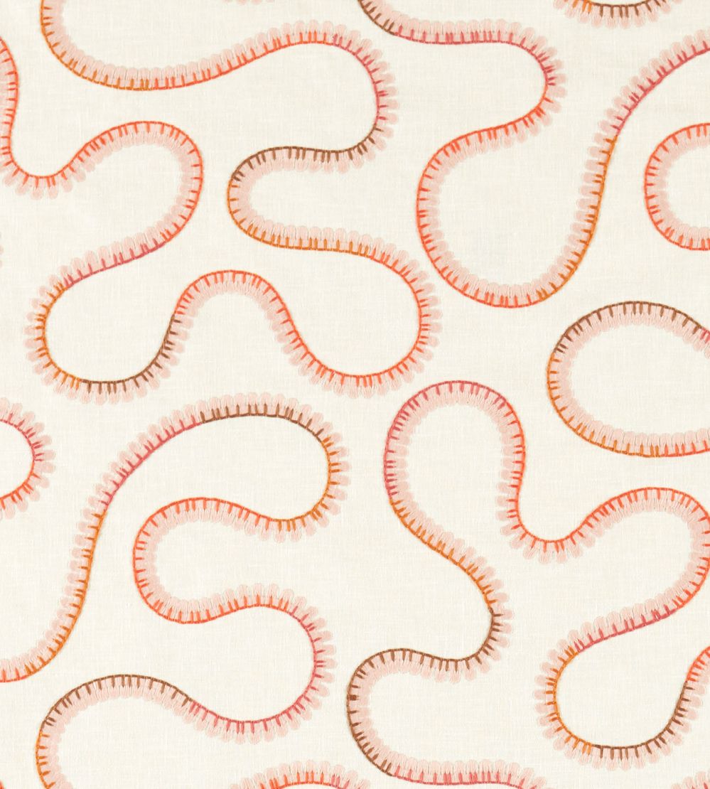 Bimble Embroidery Fabric by Scion Sunset