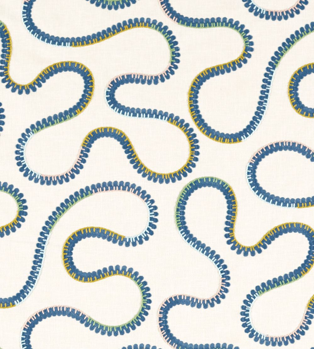 Bimble Embroidery Fabric by Scion Twilight