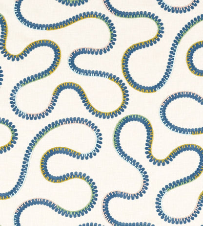 Bimble Embroidery Fabric by Scion Twilight