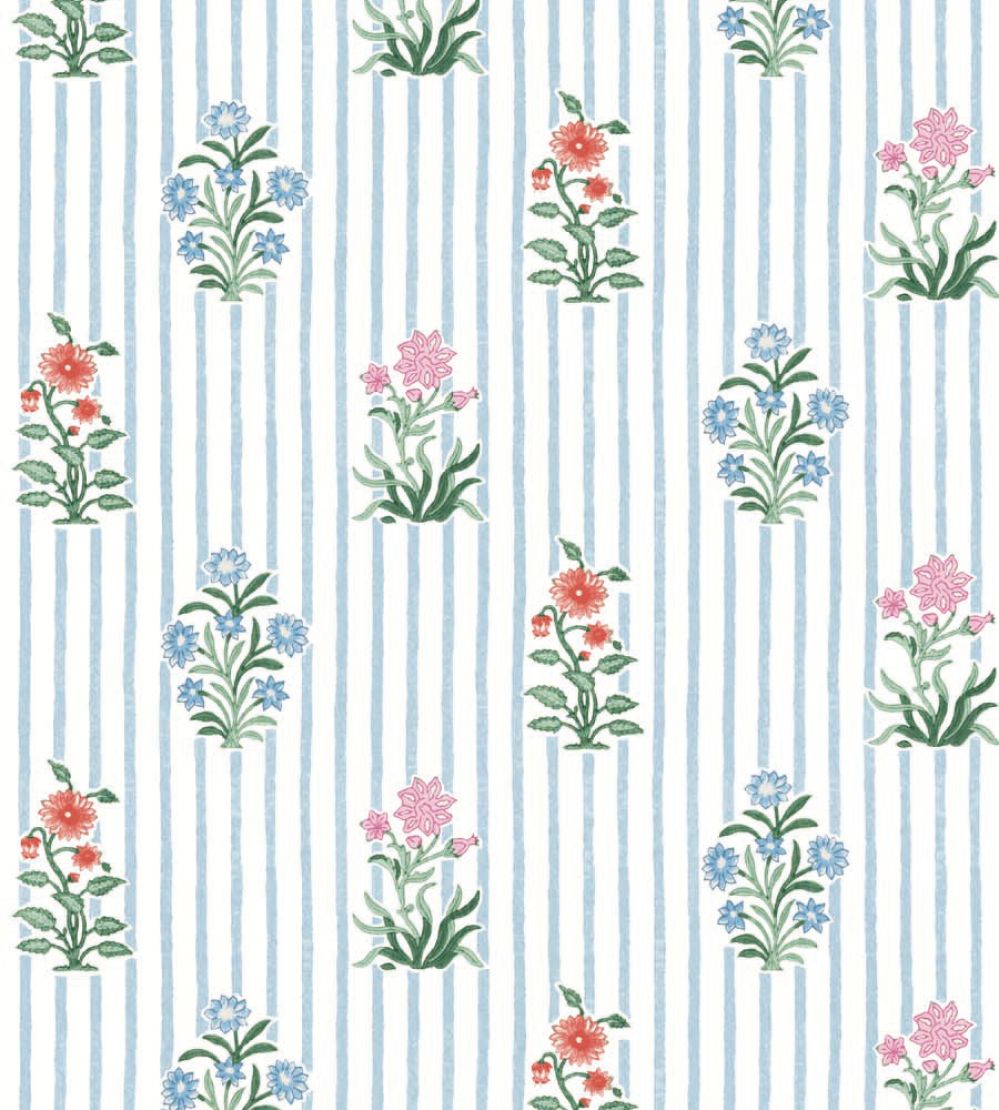 Bindi Flower Wallpaper by DADO 01 Powder Blue