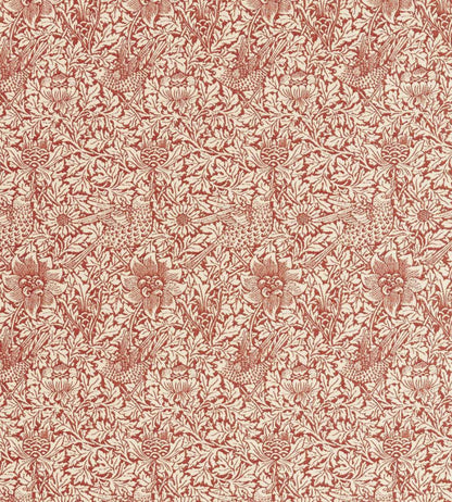 Bird & Anemone Weave Outdoor Fabric by Morris & Co Rose