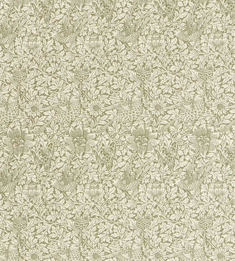 Bird & Anemone Weave Outdoor Fabric by Morris & Co Sage