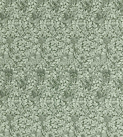 Bird & Anemone Weave Outdoor Fabric by Morris & Co Teal