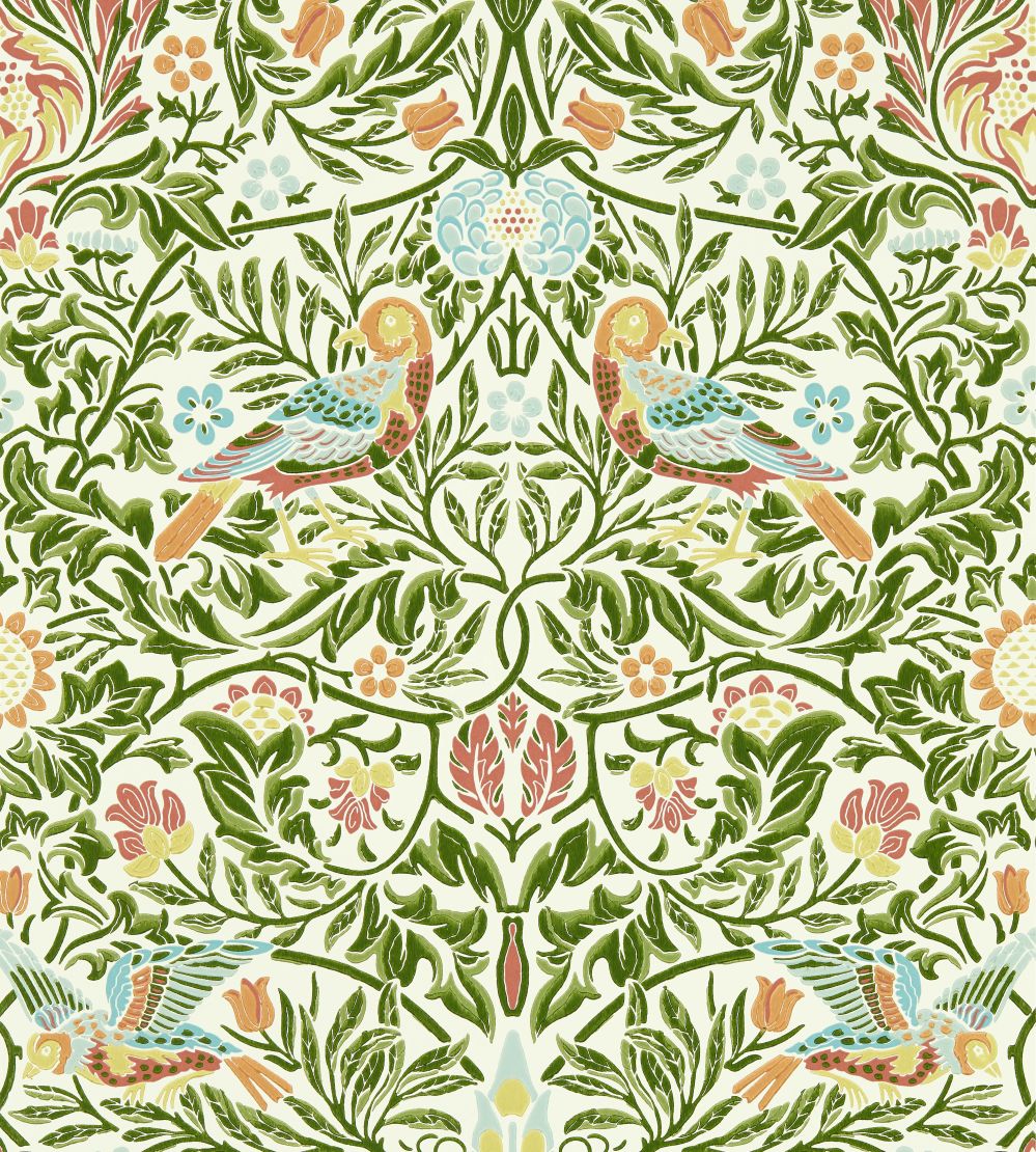 Bird Wallpaper by Morris & Co Boughs Green
