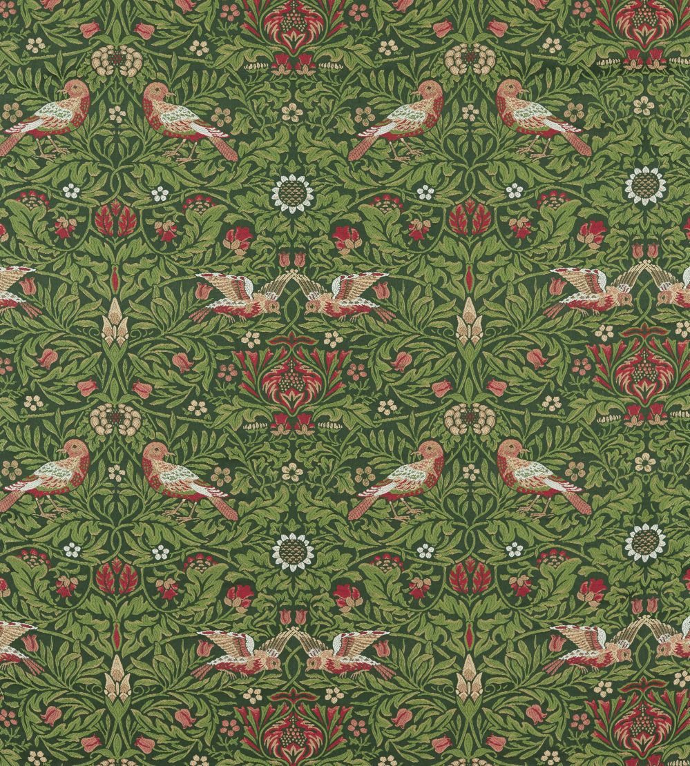 Bird Tapestry Fabric by Morris & Co Tump Green