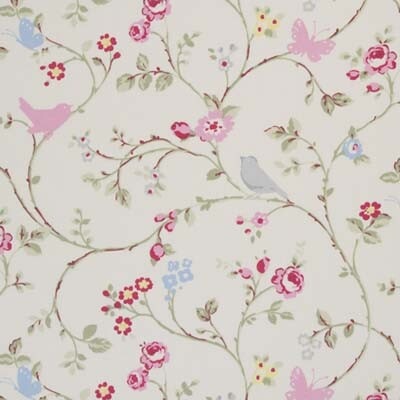 Bird Trail Grey fabric by Clarke & Clarke
