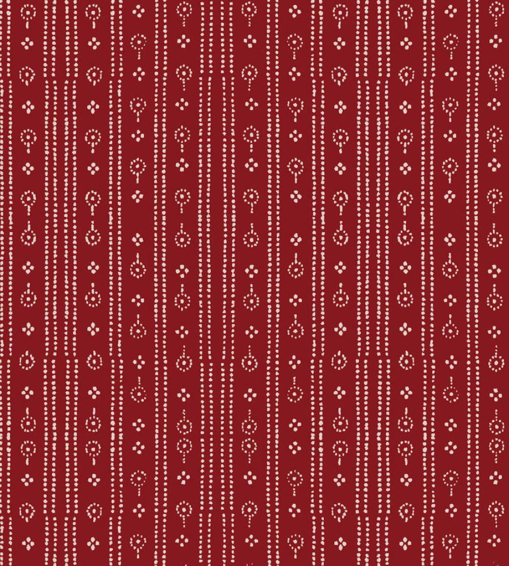 Birdlip Fabric by Parker & Jules Crimson