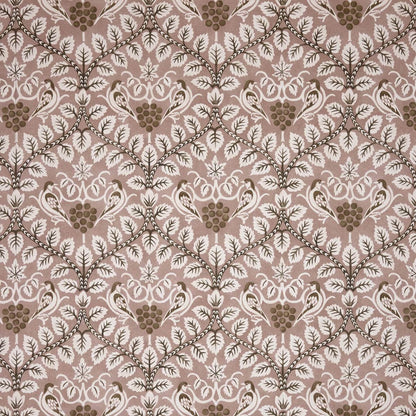 Birds & Grape Chocolate/Blush wallpaper by Morris & Co