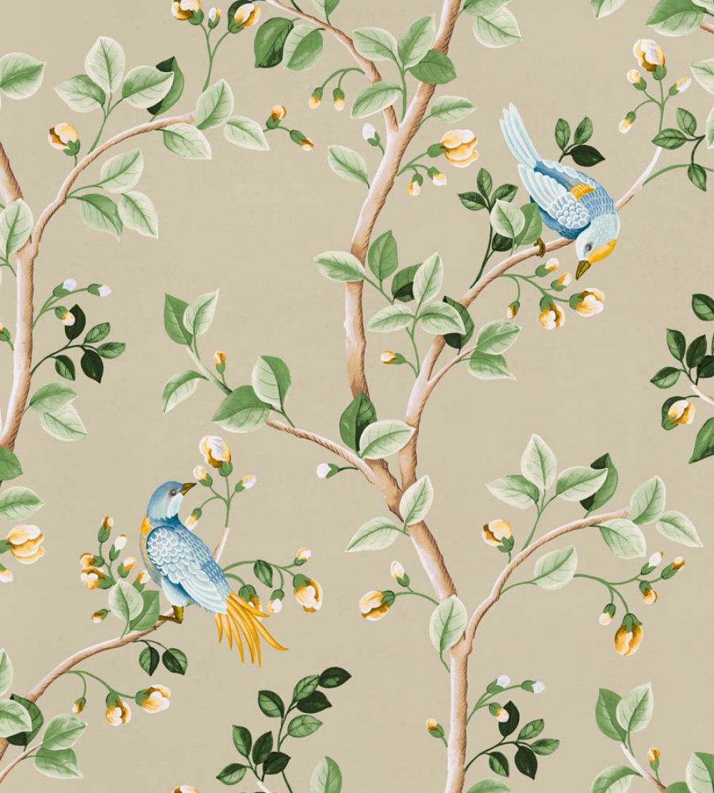 Birds Prosperity Wallpaper by Coordonne Papyrus