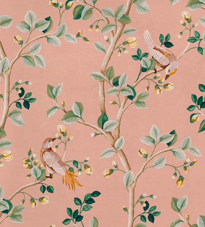 Birds Prosperity Wallpaper by Coordonne Rose