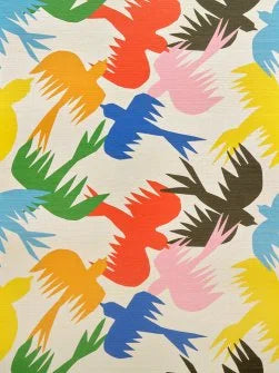 Birds Traffic Wallpaper by Pierre Frey in Multicolore (FP207001)