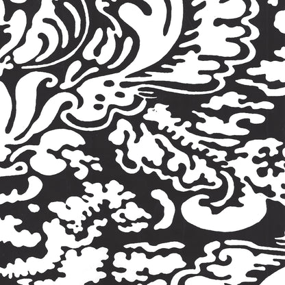 San Marco Reverse Black on White wallpaper by China Seas