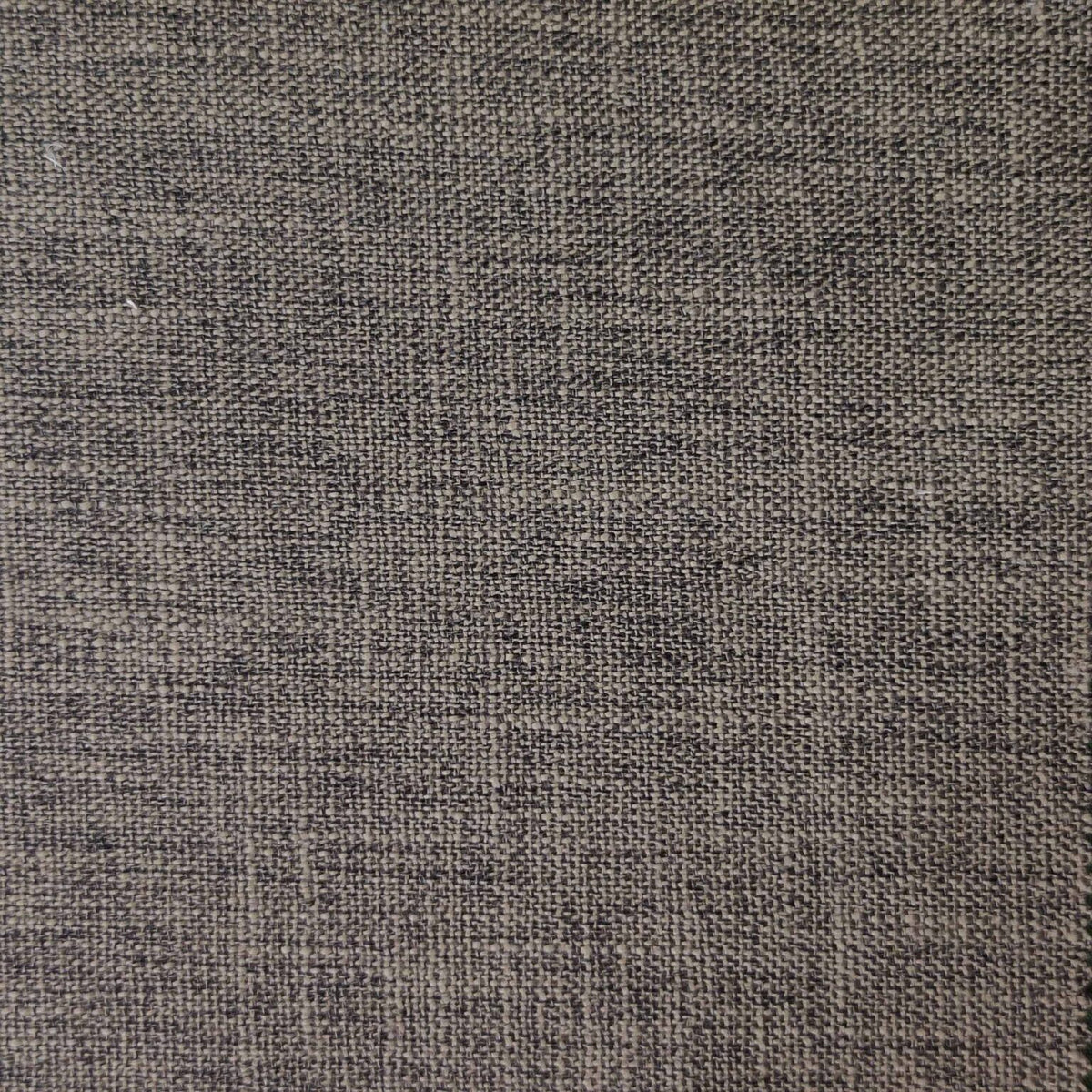 Black Out Linen fabric by Coordonné in Brown T6480007, flat pattern view