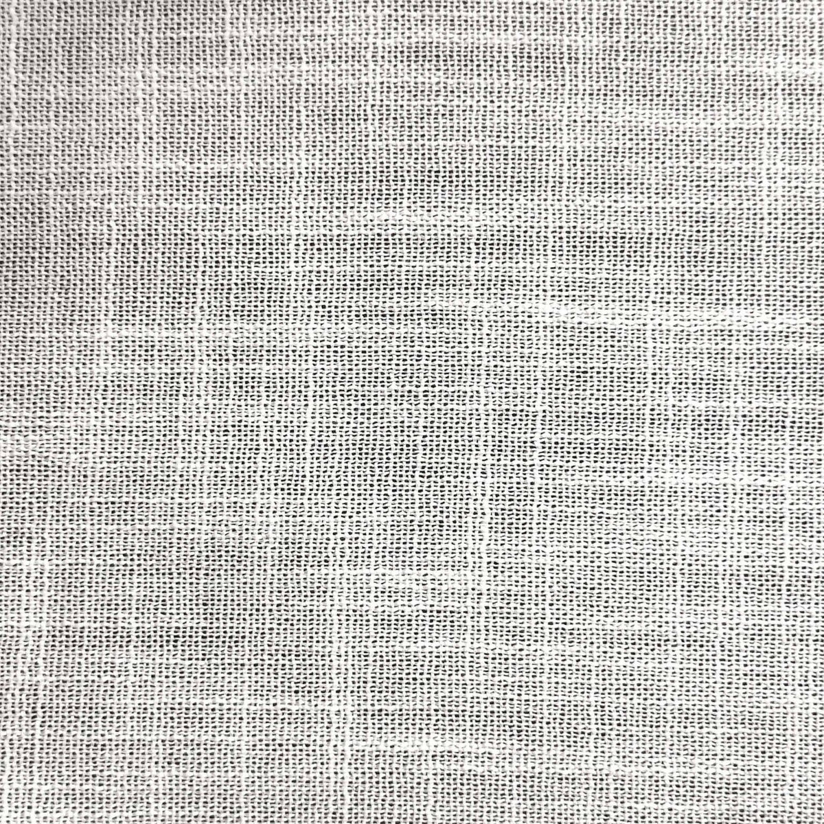 Black Out Linen fabric by Coordonné in White/Grey T6480001, flat pattern view