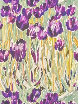 Black Tulips Wallpaper by Pierre Frey in Printemps (FP105001)