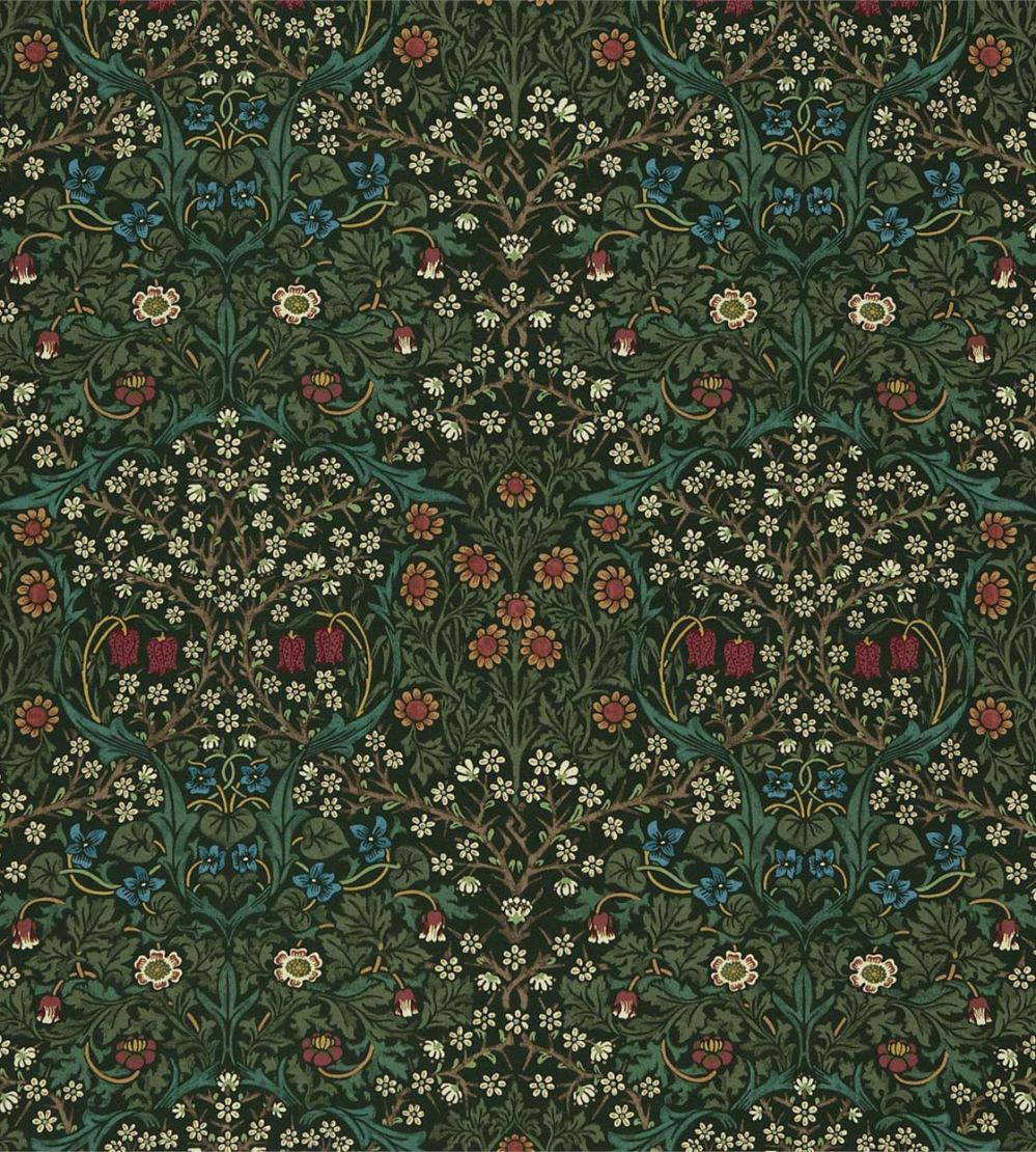 Blackthorn Fabric by Morris & Co Green