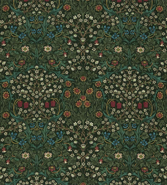 Blackthorn Fabric by Morris & Co Green