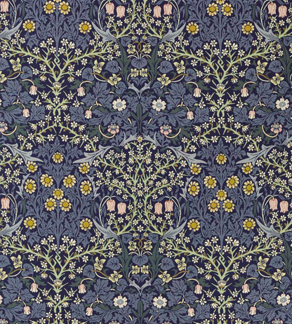 Blackthorn Weave Outdoor Fabric by Morris & Co Indigo