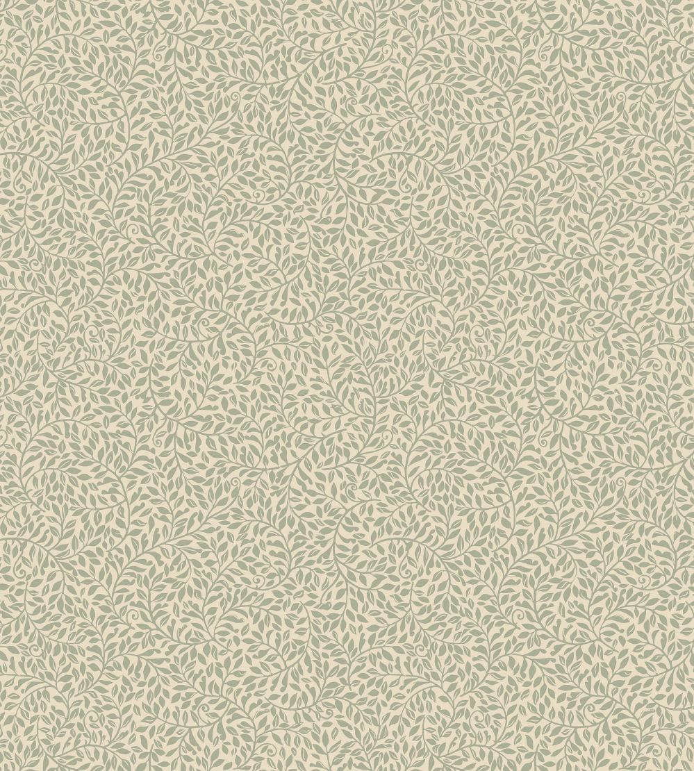 Bladverk Wallpaper by Sandberg Green