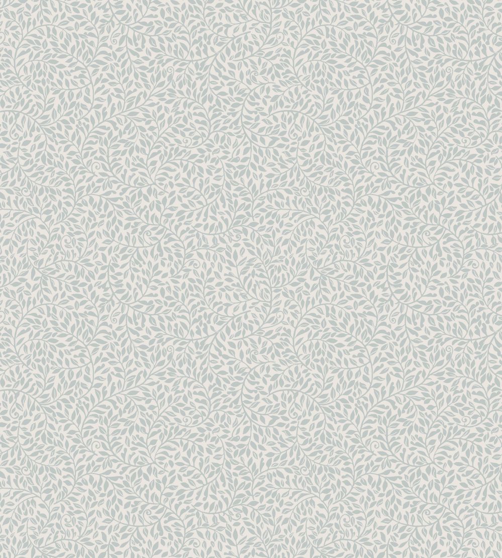 Bladverk Wallpaper by Sandberg Misty Blue