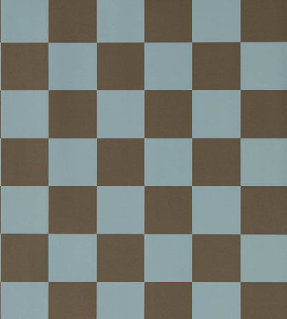 Blenets Check Wallpaper by Harlequin Atlantic/Chocolate