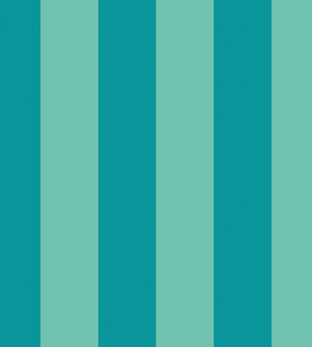 Bloc Stripe Wallpaper by Ohpopsi Rich Teal