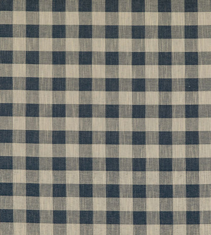 Block Check Fabric by Baker Lifestyle Indigo