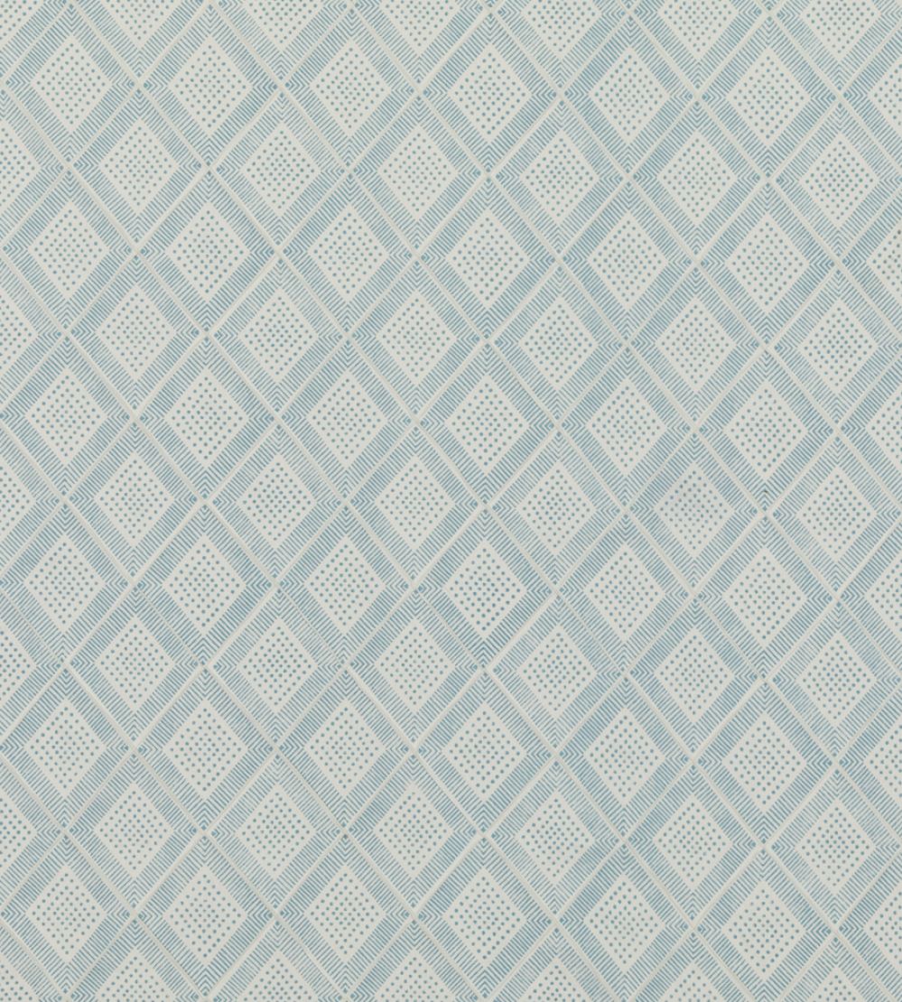 Block Trellis Fabric by Baker Lifestyle Aqua