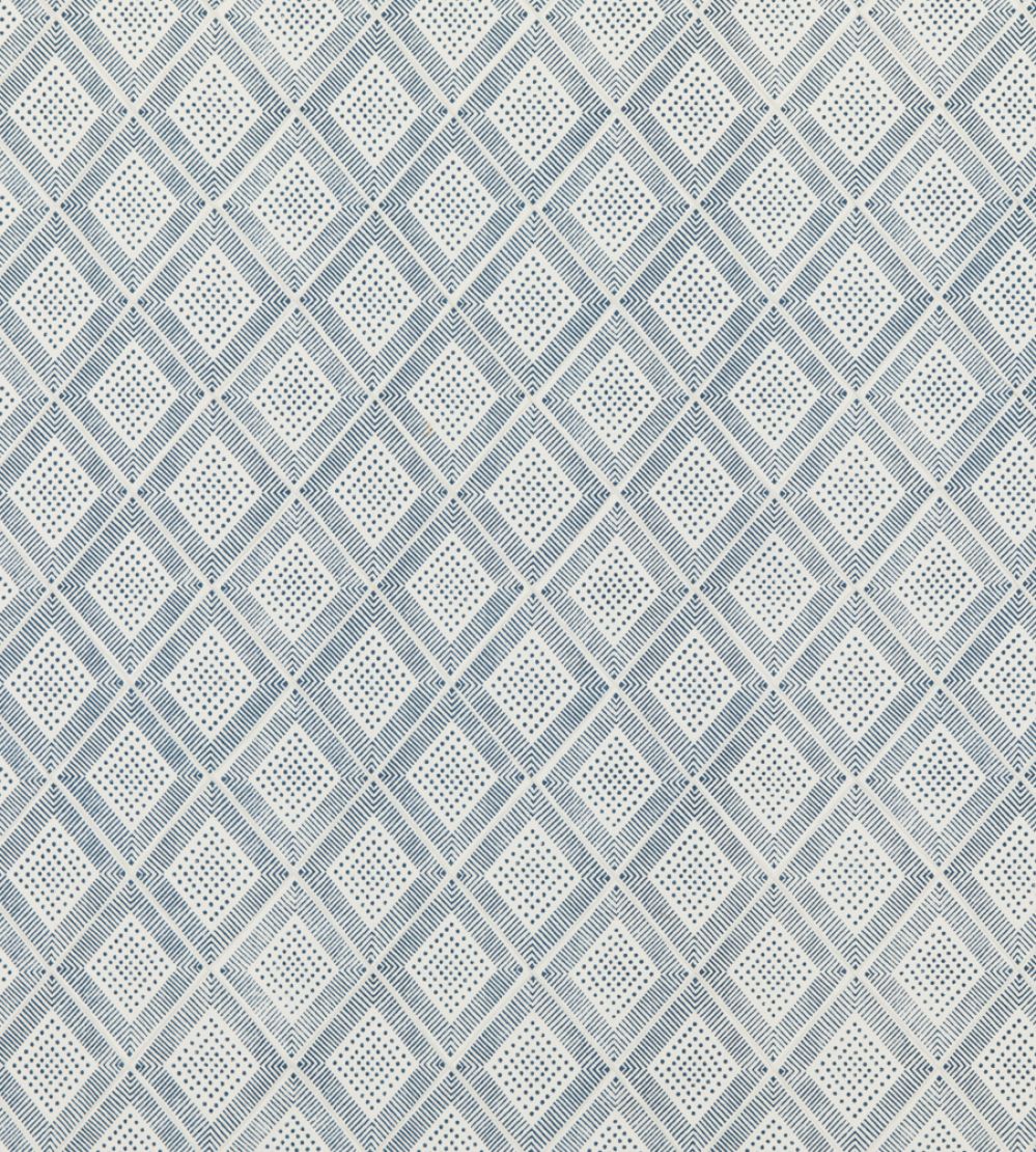 Block Trellis Fabric by Baker Lifestyle Indigo
