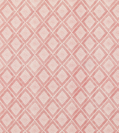 Block Trellis Fabric by Baker Lifestyle Rustic Red