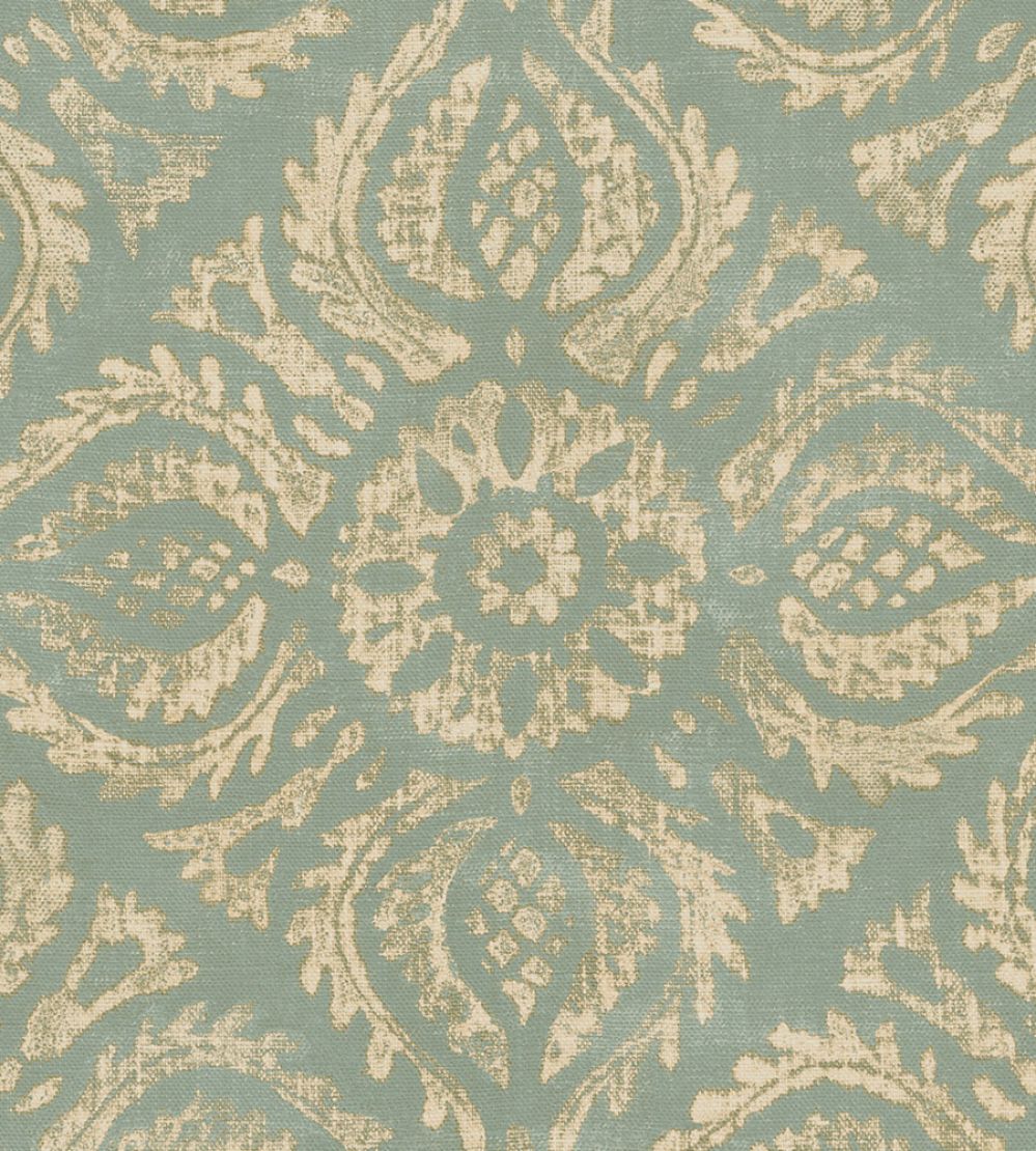 Blockprint Diagonal Tiles Wallpaper by Eijffinger Celadon