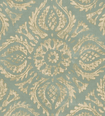 Blockprint Diagonal Tiles Wallpaper by Eijffinger Celadon