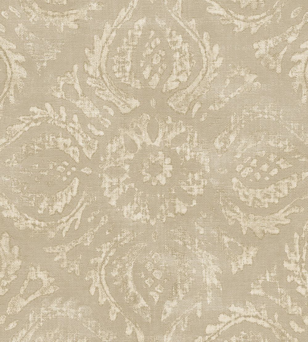 Blockprint Diagonal Tiles Wallpaper by Eijffinger Cream/Sand