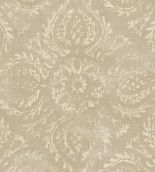 Blockprint Diagonal Tiles Wallpaper by Eijffinger Cream/Sand