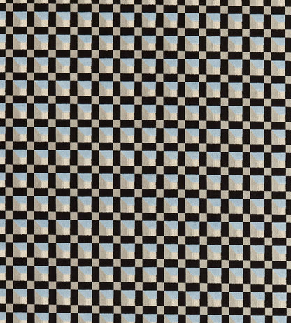 Blocks Fabric by Harlequin Cornflower / Black Earth / Sketched