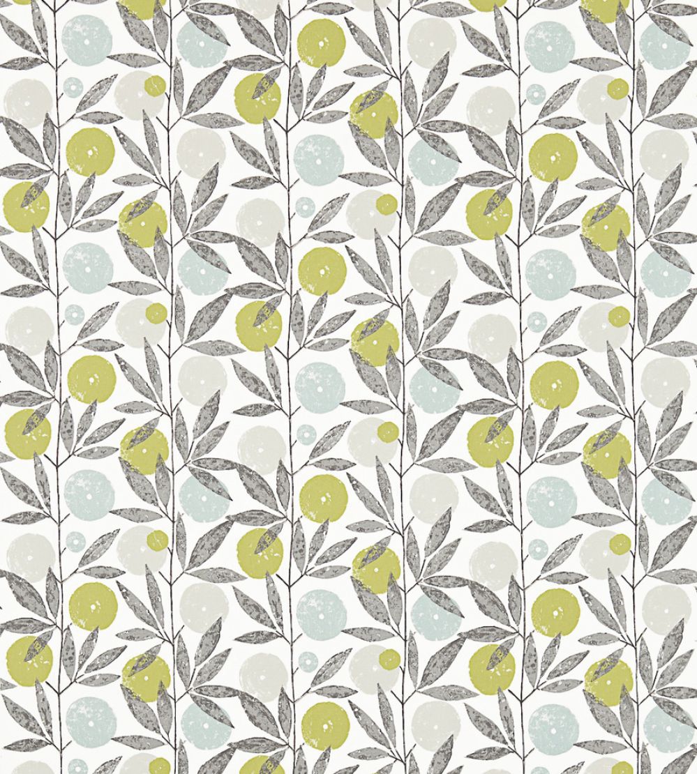 Blomma Fabric by Scion Kiwi / Pumice / Marine