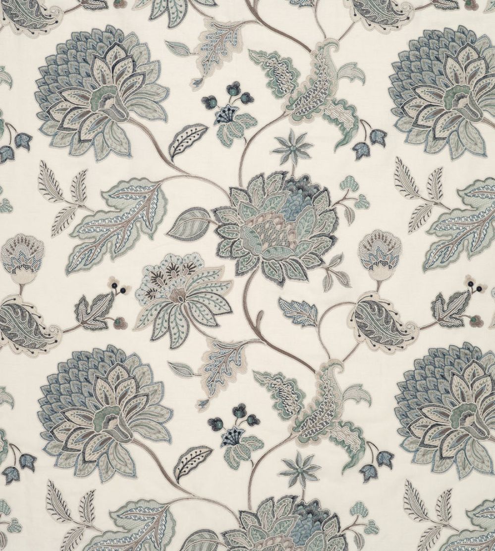 Bloom Fabric by James Hare Blue