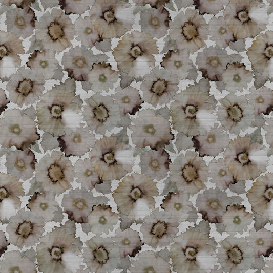 Bloom Mural by Phillip Jeffries in Antique Umber on Star Dust Silk (7188-S) (PJ 7188-S)