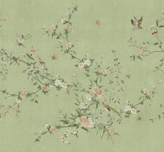 Bloom Green mural by Sandberg