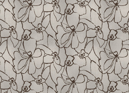 Blooming mural by Coordonné in Copper, flat pattern view