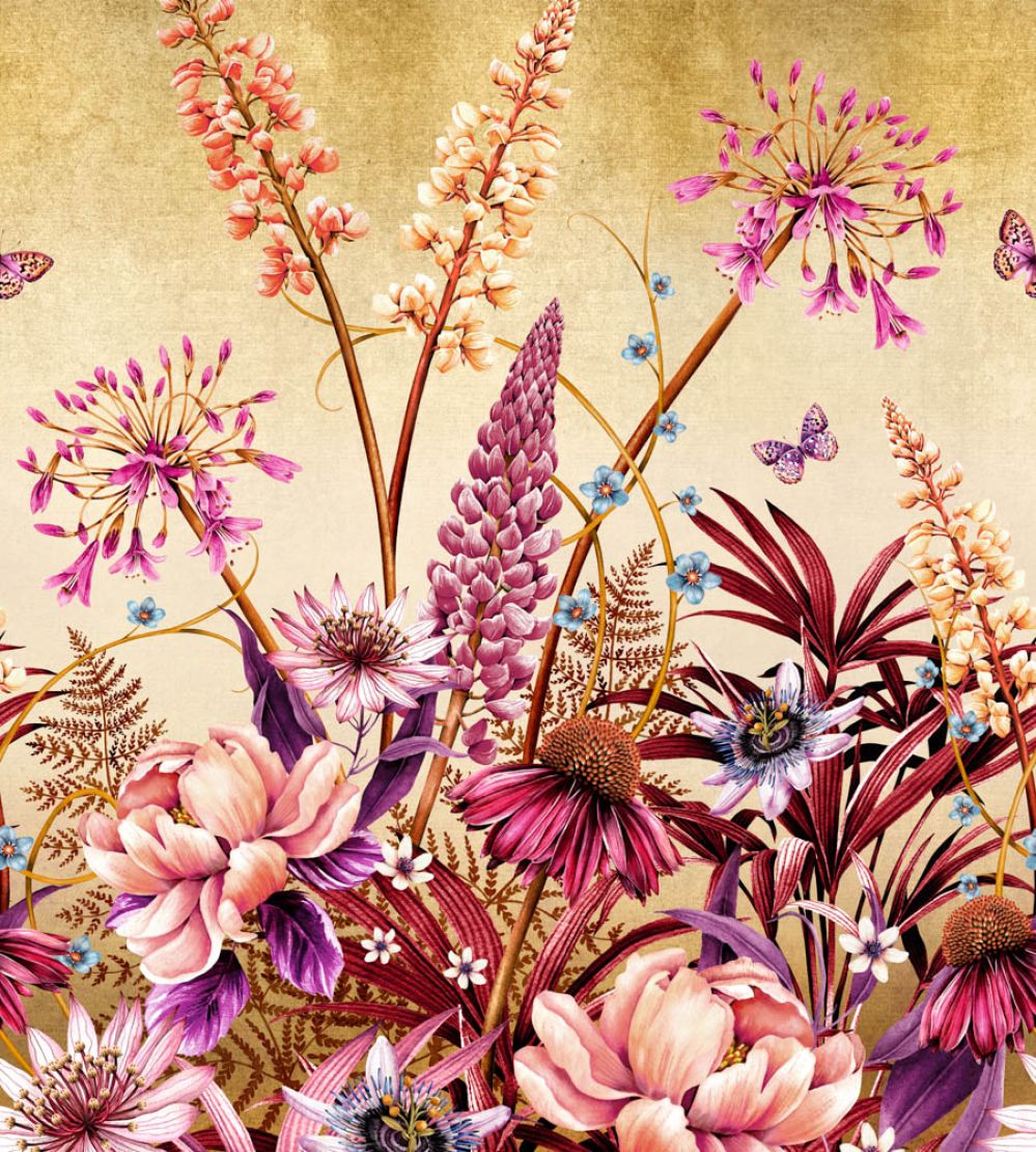 Blooms of Midas Mural by Avalana Gold