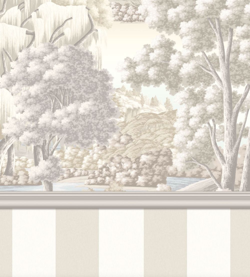 Bloomsbury Mural by Woodchip & Magnolia Winter White