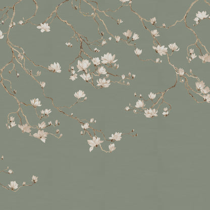 Blossom Mural by Phillip Jeffries in Sage Bloom (PJ 36405)