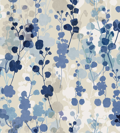 Blossom Wallpaper by Ohpopsi Blue Natural