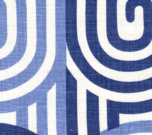 Wavelength Blue fabric by Alan Campbell