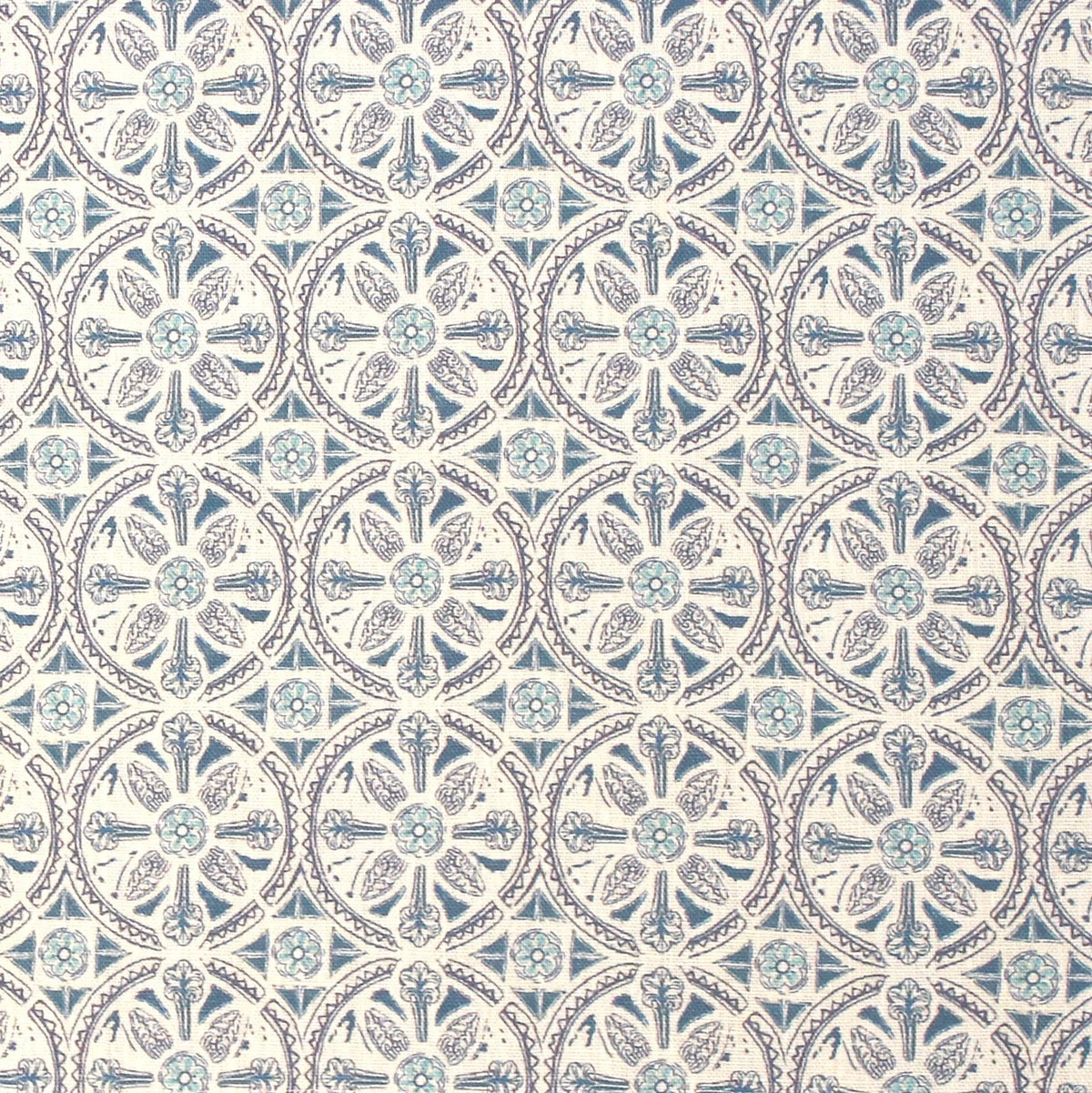 Petite Circle Batik Fabric by Betsy Textiles in Blue