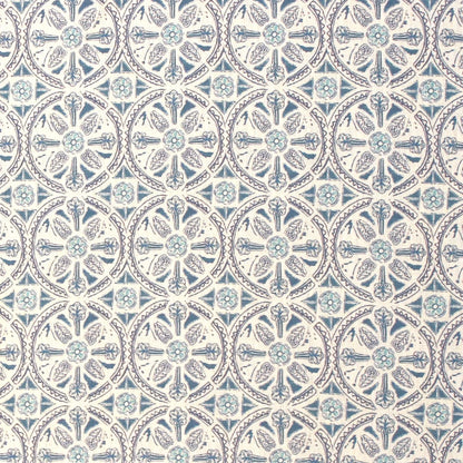 Petite Circle Batik Fabric by Betsy Textiles in Blue
