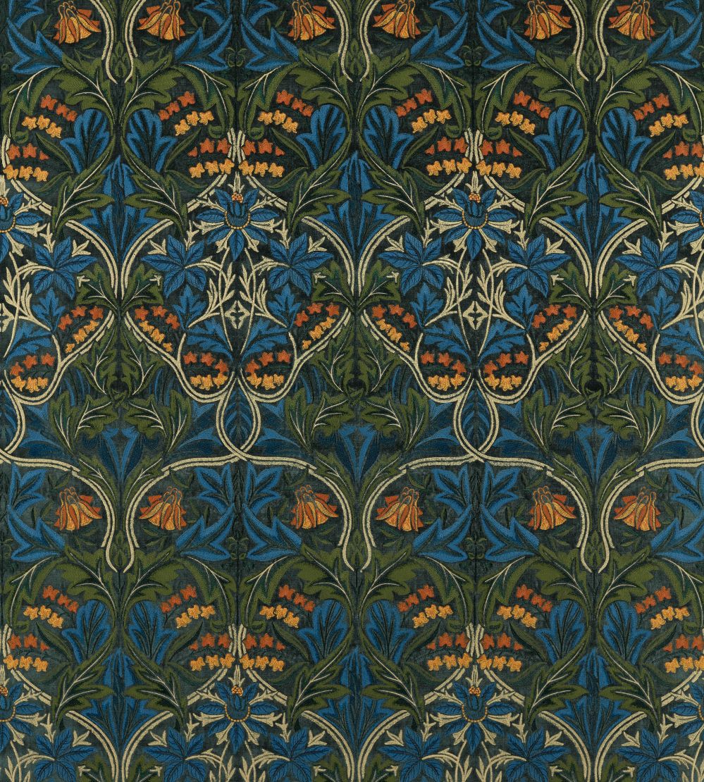 Bluebell Embroidery Fabric by Morris & Co Tump/Webbs Blue