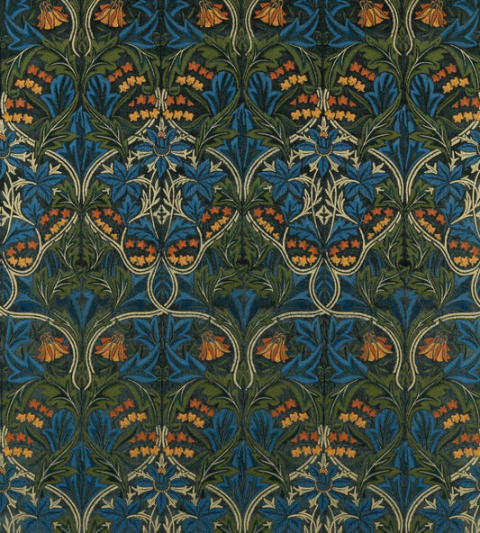 Bluebell Embroidery Fabric by Morris & Co Tump/Webbs Blue
