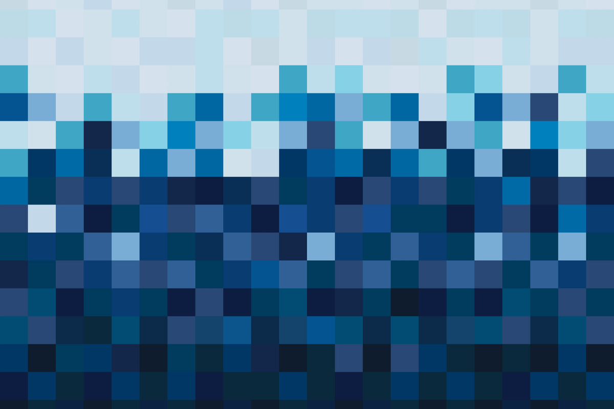Blur Blue mural by Hovia